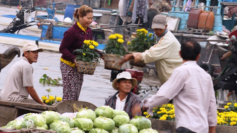 Nỗ lực hồi sinh chợ nổi Ngã Bảy