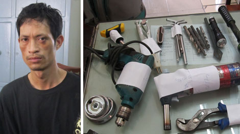 Lái xe 16 chỗ đi ‘khoắng’ két sắt, tiền vàng