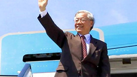 Tổng Bí thư Nguyễn Phú Trọng lên đường thăm chính thức Hoa Kỳ