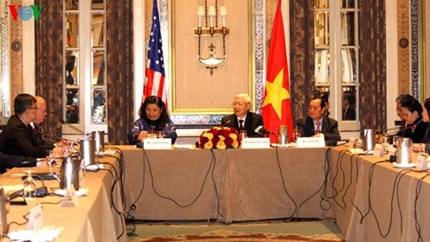 Tổng Bí thư Nguyễn Phú Trọng tọa đàm với các giáo sư Đại học Harvard