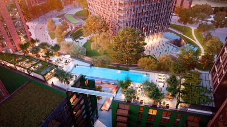 Bể bơi giữa trời cao