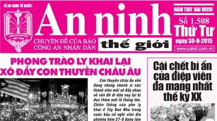 Đón đọc Chuyên đề An ninh thế giới tuần số 1508