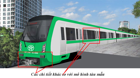 Ngắm tàu mẫu dự án đường sắt đô thị tuyến Cát Linh-Hà Đông