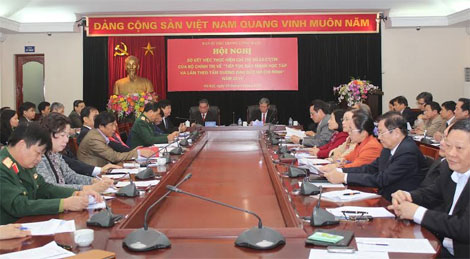 Gắn việc học tập và làm theo tấm gương của Bác với công tác xây dựng Đảng