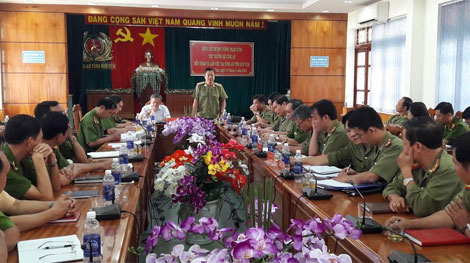 Lãnh đạo Bộ Công an kiểm tra công tác tại Kon Tum