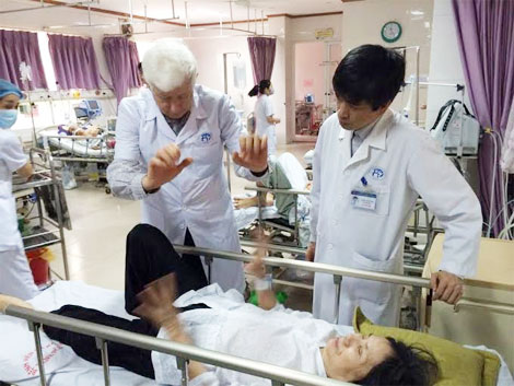 Bệnh viện Xanh Pôn cứu sống cụ bà 83 tuổi tắc mạch não