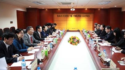 Ban Kinh tế Trung ương làm việc với Đoàn Nghiên cứu Phát triển Quốc Vụ viện Trung Quốc