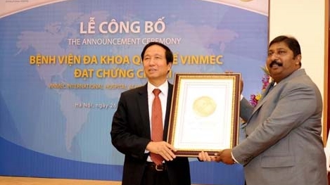 Bệnh viện Việt Nam đầu tiên đạt chuẩn chất lượng quốc tế JCI
