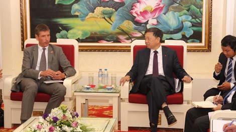 Thứ trưởng Tô Lâm tiếp Đại sứ Liên hiệp Vương quốc Anh và Bắc Ireland