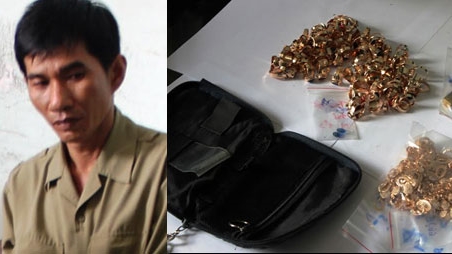 Bảo vệ 'cuỗm' 14 lượng vàng của chủ