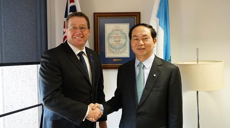 Bộ trưởng Trần Đại Quang kết thúc tốt đẹp chuyến thăm Australia
