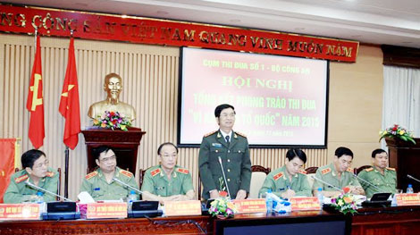 Tổng kết phong trào thi đua "Vì An ninh Tổ quốc" năm 2015