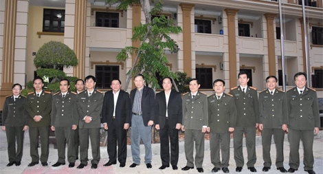Thứ trưởng Tô Lâm thăm Công an tỉnh Quảng Trị 
