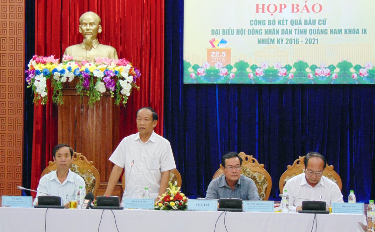 60 ứng cử viên trúng cử đại biểu HĐND tỉnh Quảng Nam nhiệm kỳ 2016-2021