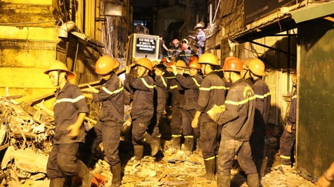 Công tác cứu hộ, cứu nạn  vụ sập nhà cổ đã hoàn tất