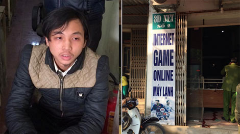 Không đòi được xe, dùng gạch đánh chết nhân viên quán Internet