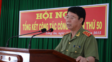 Tổng kết công tác Công an năm 2014, triển khai chương trình công tác 2015
