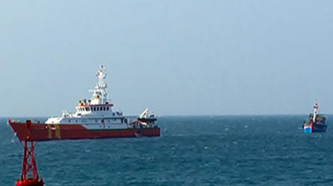 12 ngư dân của tàu cá gặp nạn đã an toàn cập đảo Phú Qúy