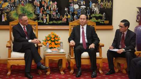 Bộ trưởng Trần Đại Quang tiếp khách quốc tế