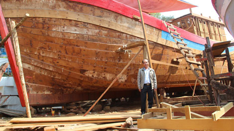 Ngư dân đầu tiên đóng mới thành công tàu cá theo Nghị định 67