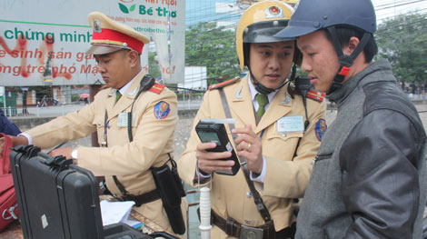 Phạt nặng người uống rượu, bia điều khiển ôtô, xe máy