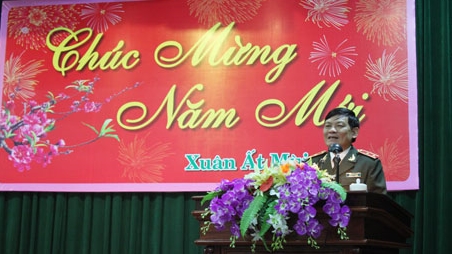 Tổng cục Chính trị CAND thăm, chúc Tết Công an Nghệ An