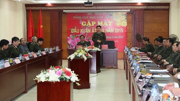 Thứ trưởng Bùi Văn Thành kiểm tra công tác an ninh sau Tết tại Tổng cục Hậu cần- Kỹ thuật