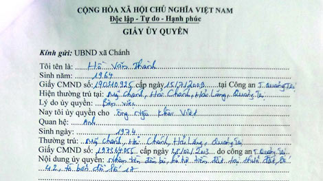 Đề nghị làm rõ việc giả mạo thủ tục rút tiền đền bù GPMB