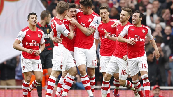  Vùi dập Liverpool, Arsenal chiếm vị trí thứ 2