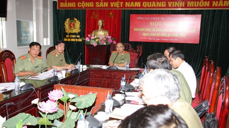 Giao ban công tác triển khai Đại hội Đảng các cấp trong Đảng bộ Công an TW