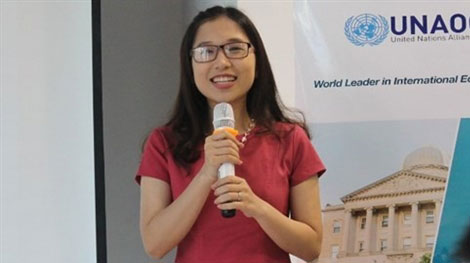 Nữ sinh Việt Nam lọt vào top 75 nhà lãnh đạo trẻ thế giới