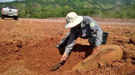 Phát hiện quả bom 'khủng' gần 1,2 tạ