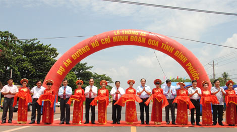 Thông xe đường Hồ Chí Minh đoạn qua Đắk Nông và Bình Phước