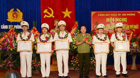 Cảnh sát PCCC TP Hải Phòng biểu dương 31 điển hình tiên tiến