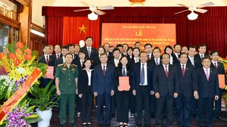 Công bố quyết định bổ nhiệm Phó Chánh án TAND Tối cao và Trợ lý Bí thư Trung ương Đảng