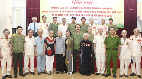 Bộ Công an gặp mặt hơn 700 cán bộ cao cấp đã nghỉ hưu