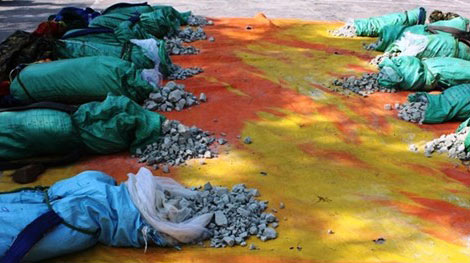 Biên phòng bắt vụ vận chuyển 80 kg thuốc nổ