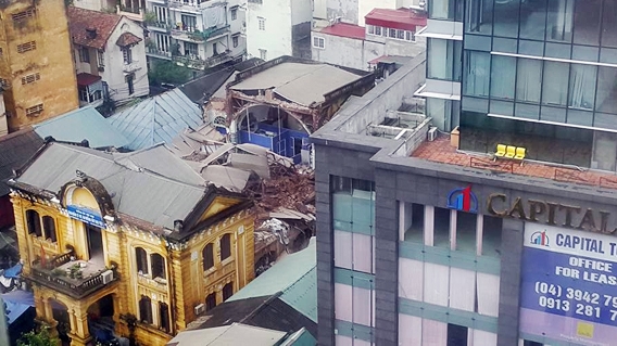 Đã tìm ra nguyên nhân vụ sập nhà cổ tại phố Trần Hưng Đạo
