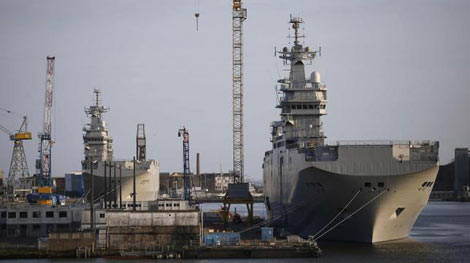 Tàu sân bay Mistral 'lỡ hẹn' với Nga đến Ai Cập