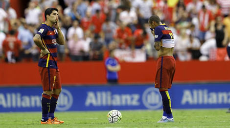 Barca bại trận vì... đen đủi?