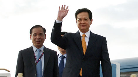 Thủ tướng Nguyễn Tấn Dũng lên đường thăm làm việc tại châu Âu