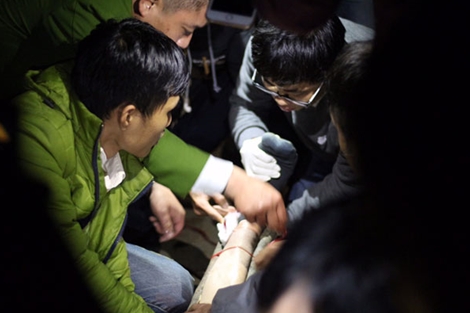 Công an trên đường đi tình nguyện cứu người gặp TNGT