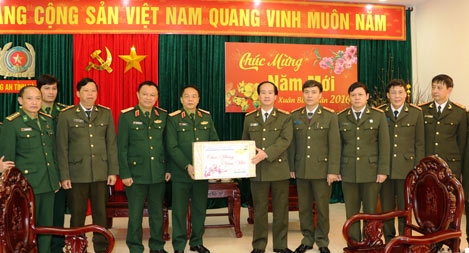 Thượng tướng Võ Trọng Việt, Thứ trưởng Bộ Quốc Phòng thăm, chúc Tết CBCS Công an tỉnh Hà Tĩnh