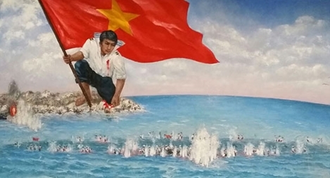 Lấy chữ ký, dấu lăn tay các nhân chứng cho sách “Gạc Ma - Vòng tròn bất tử”