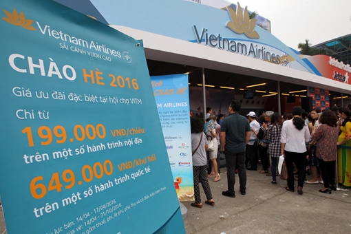 Gần 30.000 vé máy bay được bán trực tiếp tại VITM Hanoi 2016