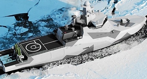 Nga đóng tàu phá băng vũ trang