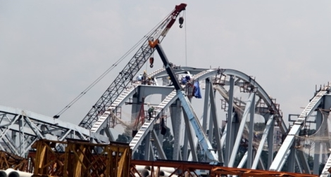 Tai nạn lao động tại công trường thi công cầu Ghềnh