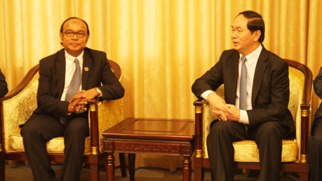 Bộ trưởng Trần Đại Quang tiếp Phó Tổng Thư ký Văn phòng Chính phủ Hoàng gia Campuchia