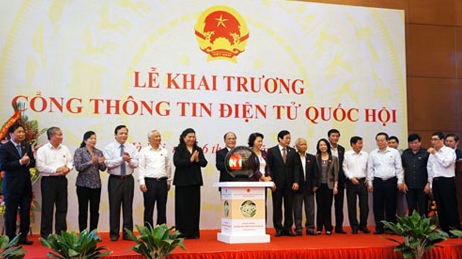 Khai trương Cổng thông tin điện tử Quốc hội