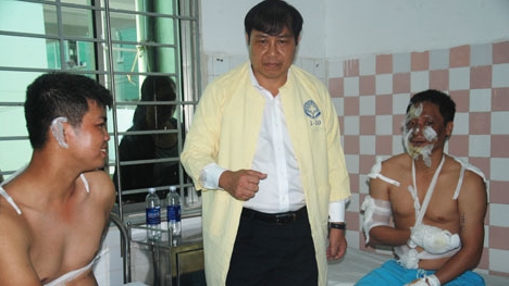 15 chiến sĩ Công an bị thương khi đang chữa cháy kho sơn